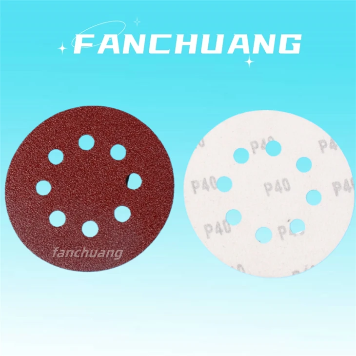 Hook And Loop Abrasive Sanding Disc For Polishing Wood,8 Holes