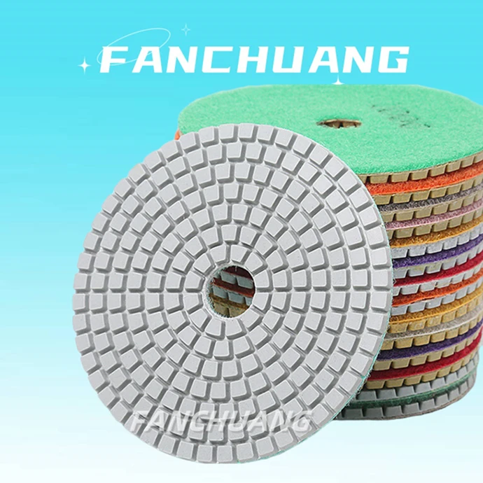 Resin Bond Stone Polishing Tools 3 Step Polishing Pads Marble Granite Quartz