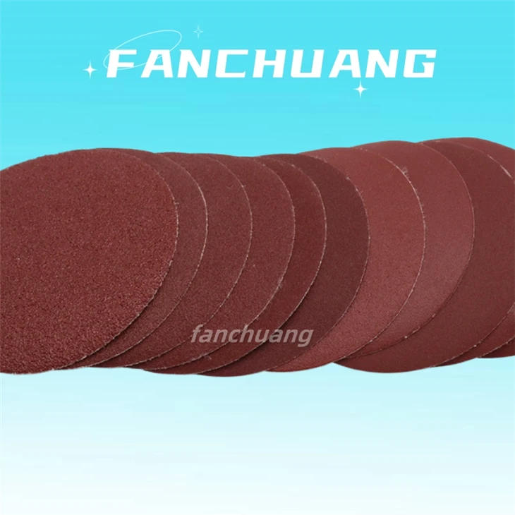Red Round Abrasive Sandpaper