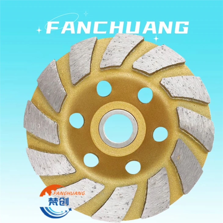 Heavy Duty Turbo Row Diamond Cup Grinding Wheel 4Inch