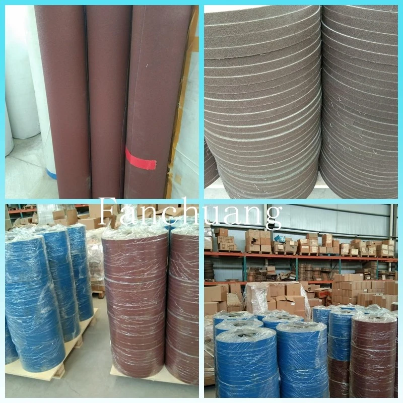 workshop of abrasive belt