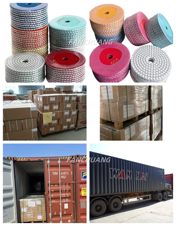 Packing and transportation of wet finishing pad