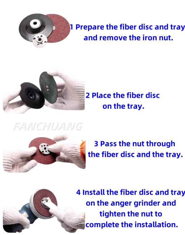 installation of fiber disc